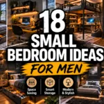 18 Space-Saving Small Bedroom Ideas for Men That Maximize Style & Storage