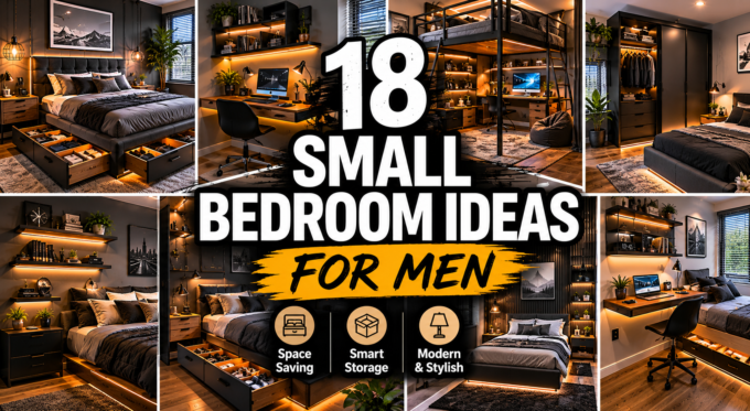 18 Space-Saving Small Bedroom Ideas for Men That Maximize Style & Storage