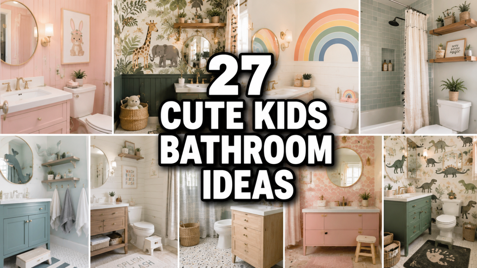 27 Cute Kids Bathroom Ideas Parents Love