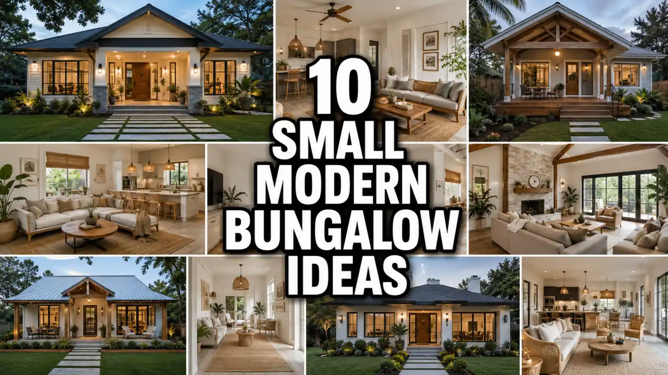 10 Small Modern Bungalow House Designs Perfect for Compact Families