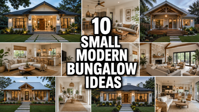 10 Small Modern Bungalow House Designs Perfect for Compact Families