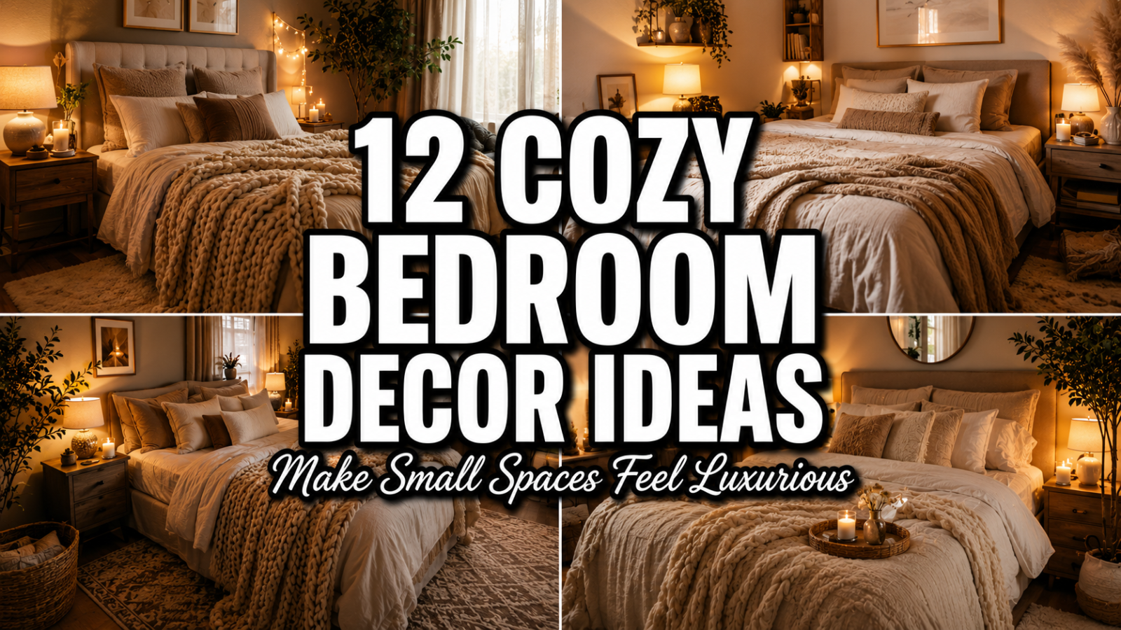12 Cozy Bedroom Decor Ideas That Make Small Spaces Feel Luxurious