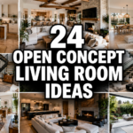 24 Open Concept Living Room Ideas to Copy
