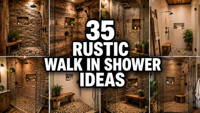 Rustic Walk In Shower Ideas