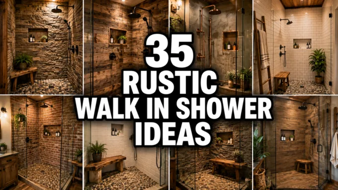Rustic Walk In Shower Ideas
