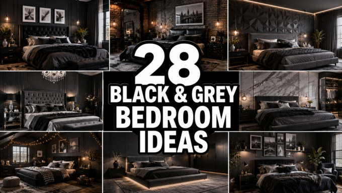 28 Black & Grey Bedroom Ideas So Chic