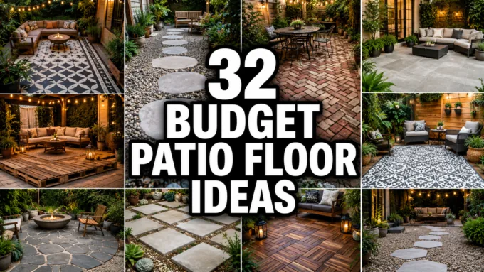 32 Budget Patio Floor Ideas That Look Expensive