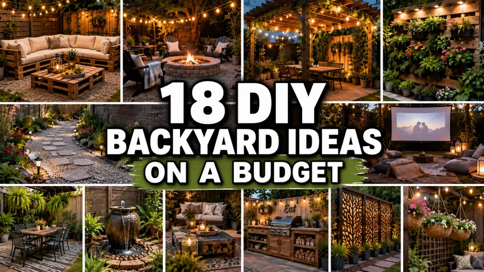 18 DIY Backyard Ideas on a Budget That Look Expensive & Stylish