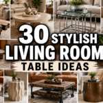 30 Stylish Living Room Table Ideas