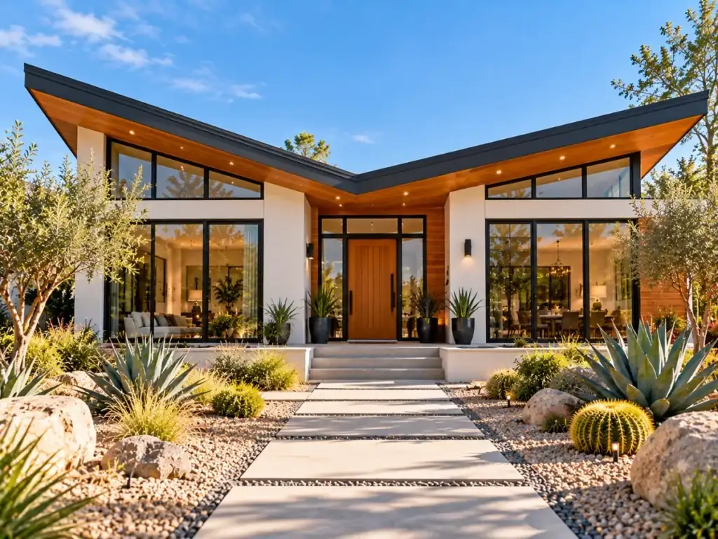 Bungalow with Butterfly Roof - modern bungalow designs