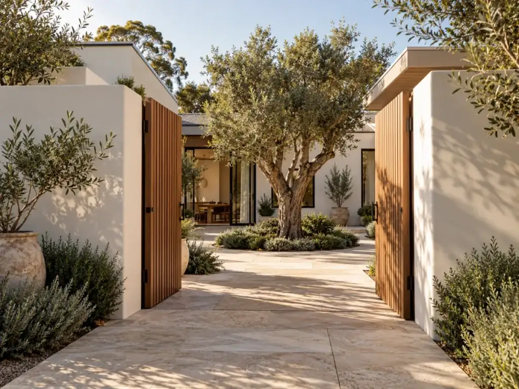 Bungalow with Courtyard Entry - modern bungalow designs
