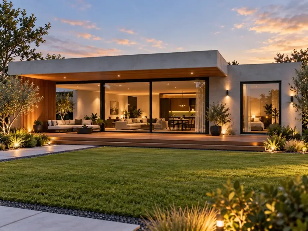 Flat Roof Minimalist Bungalow - modern bungalow designs
