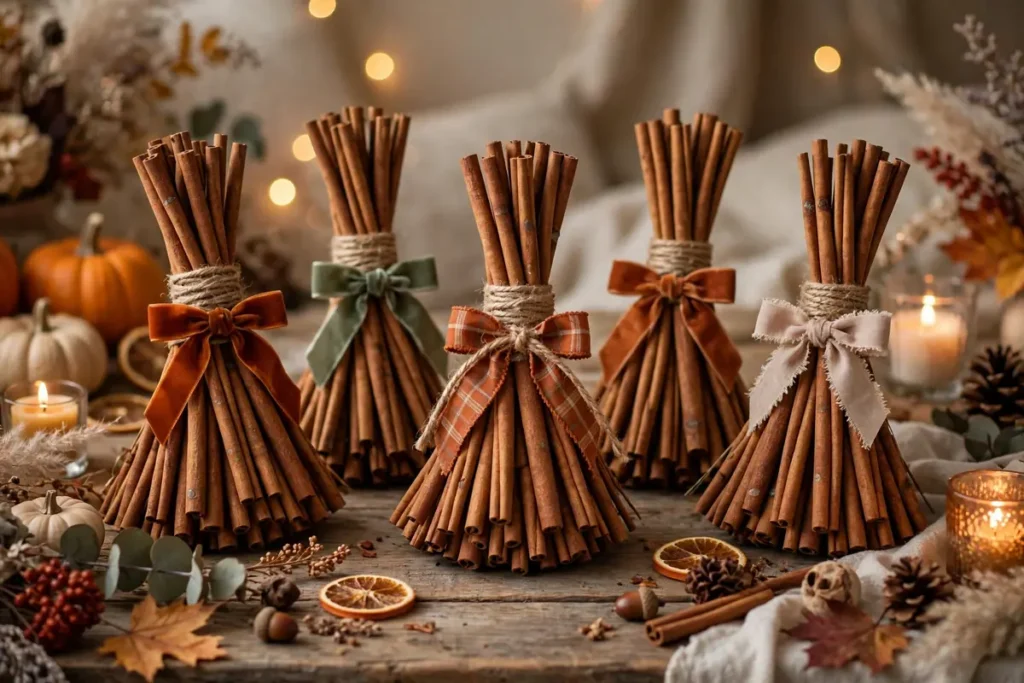 Cinnamon Broom Bundles - indoor halloween decor ideas