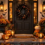 Halloween front door decor ideas