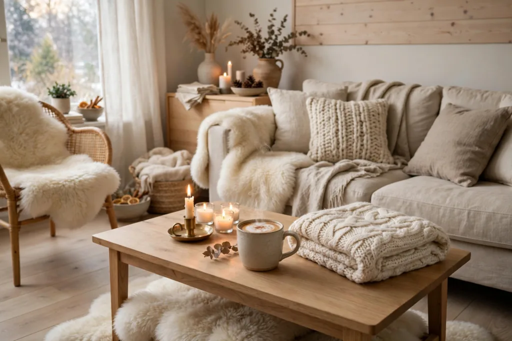 Hygge-Inspired Styling - cozy living room ideas