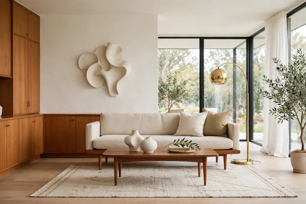 Minimalist Styling - mid century modern living room decor ideas