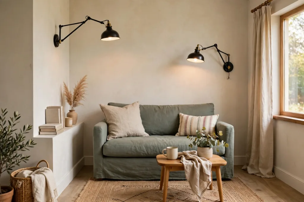 Wall-Mounted Lighting - small living room decor ideas