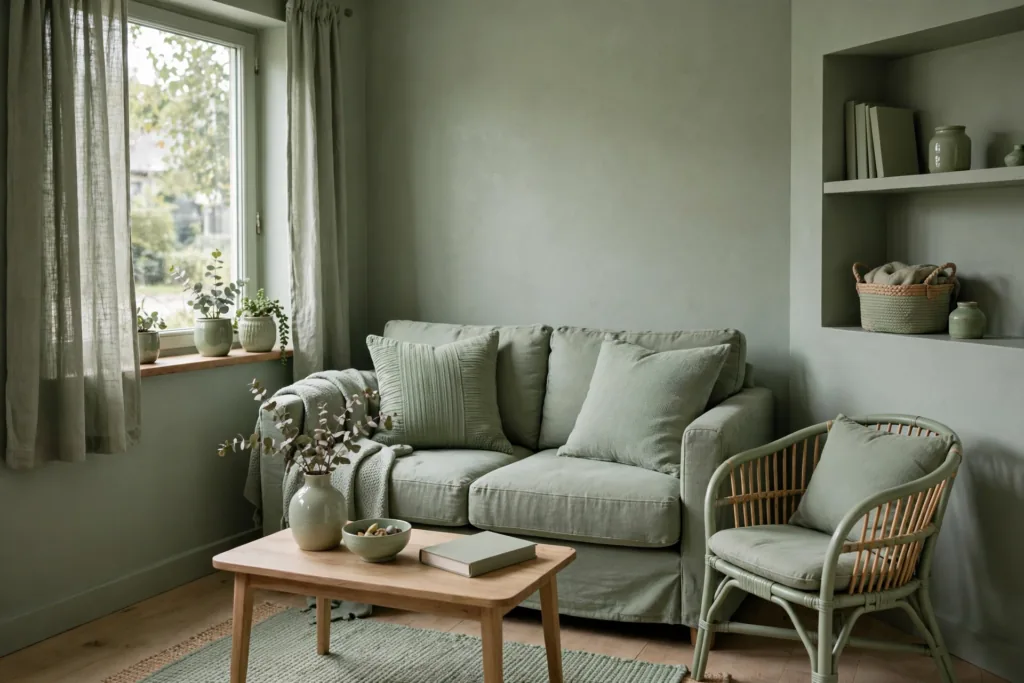 Monochromatic Styling - small living room decor ideas