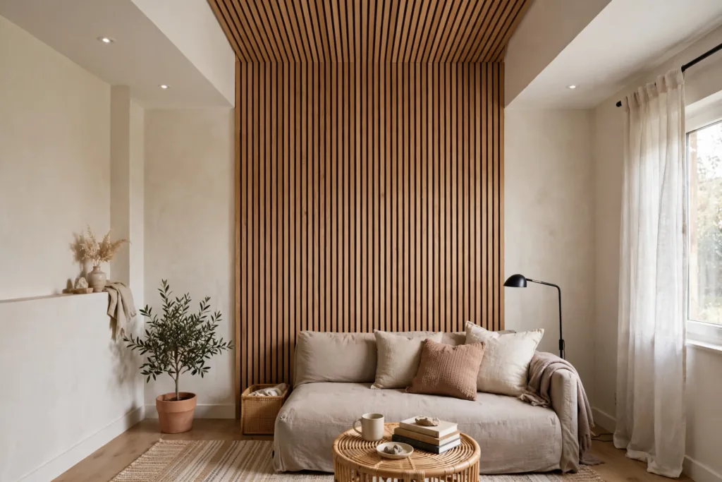 Vertical Striped Accents - small living room decor ideas