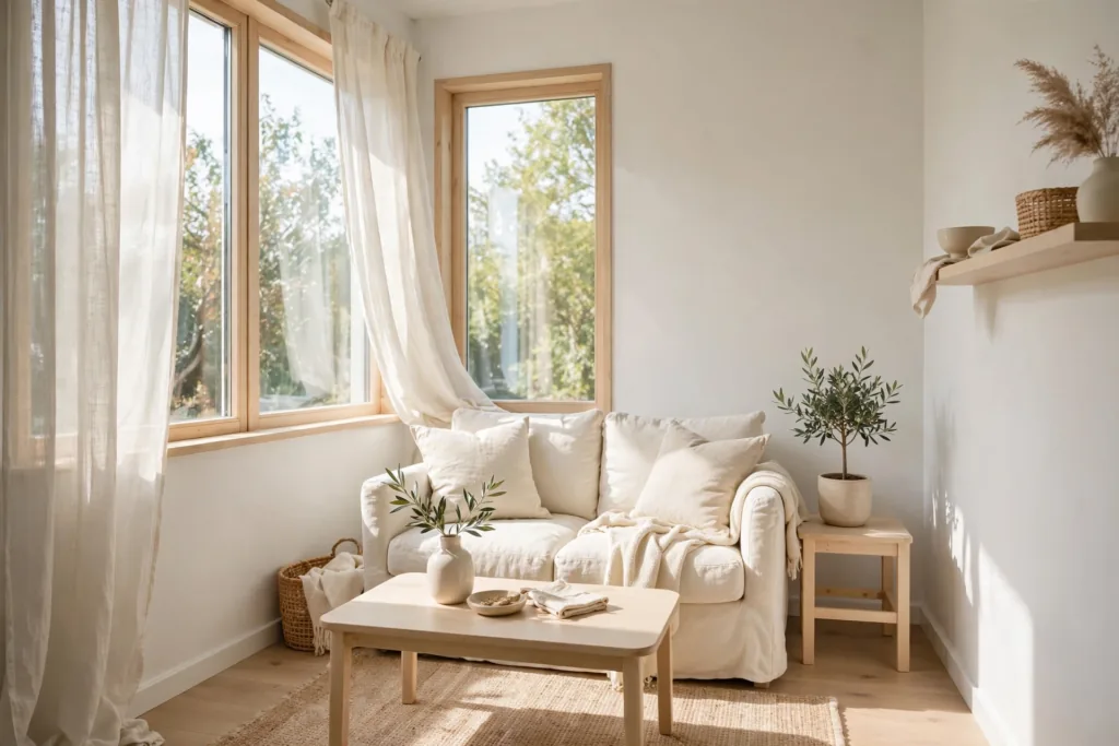 Light and Airy Color Palette - small living room decor ideas