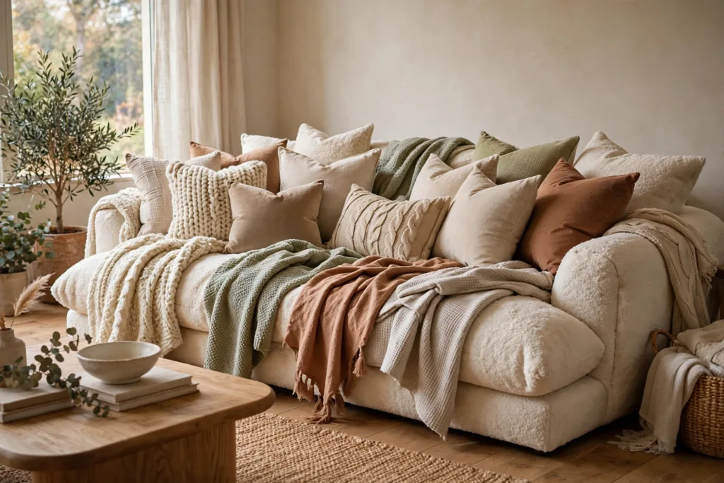 Deep Comfortable Sofa - cozy living room ideas
