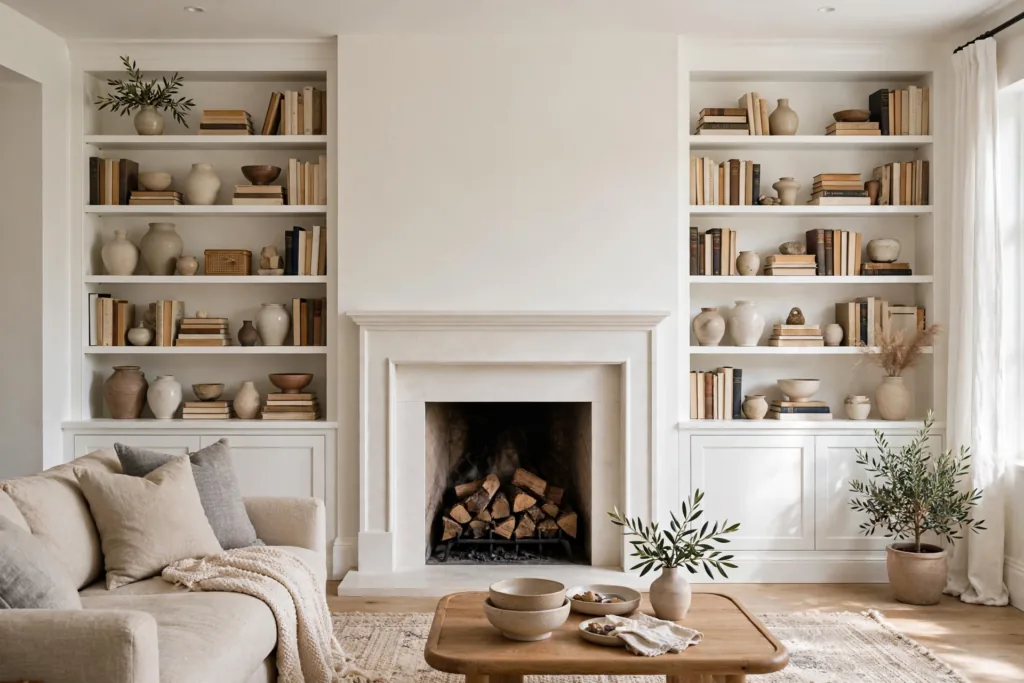 Built-In Bookshelves - living room decor ideas