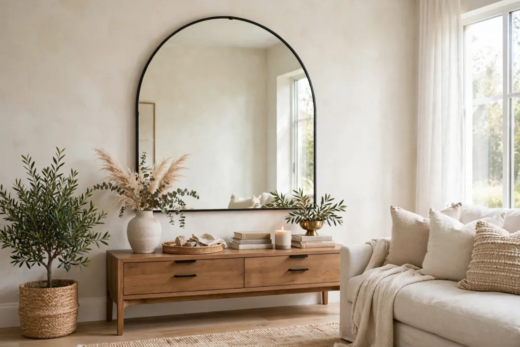 Statement Mirror - living room decor ideas