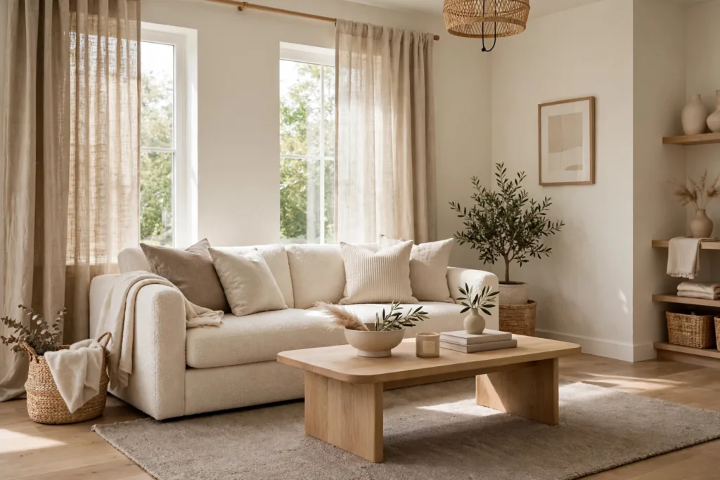 Layered Neutral Color Palette - living room decor ideas