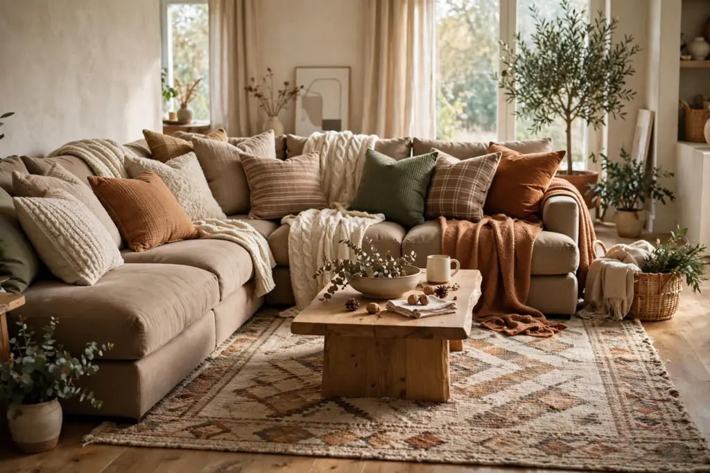 Cozy Sectional Sofa - cozy living room ideas