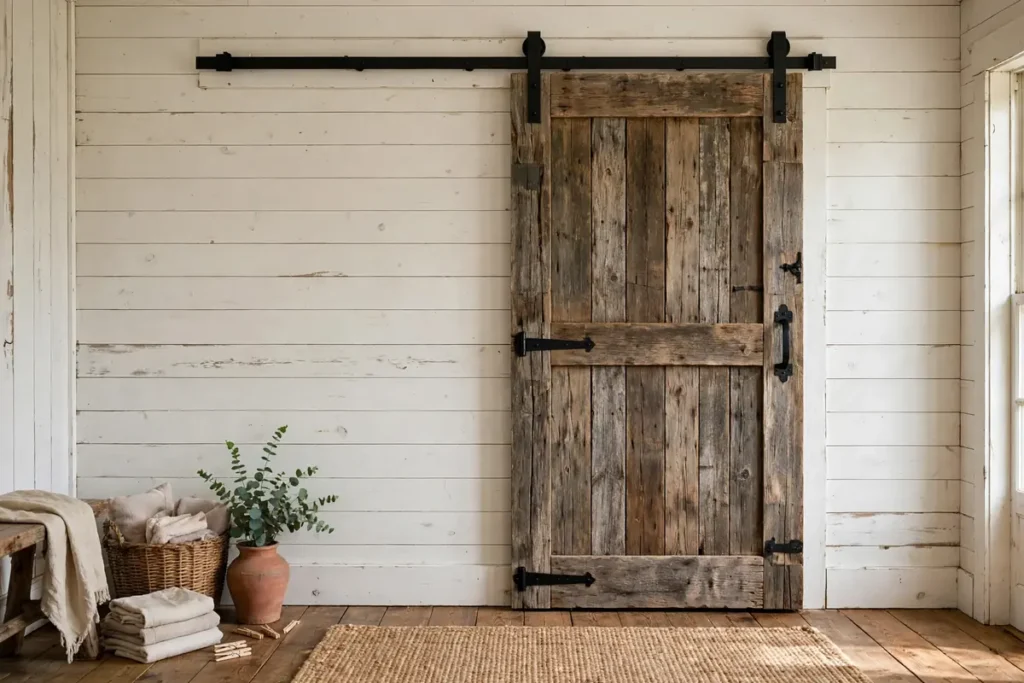 Barn Door Closet Concealment - laundry closet ideas