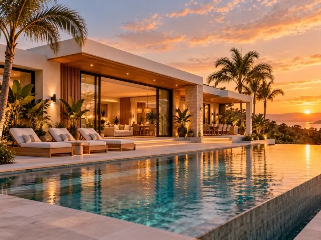 Luxury Modern Bungalow with Pool - modern bungalow designs