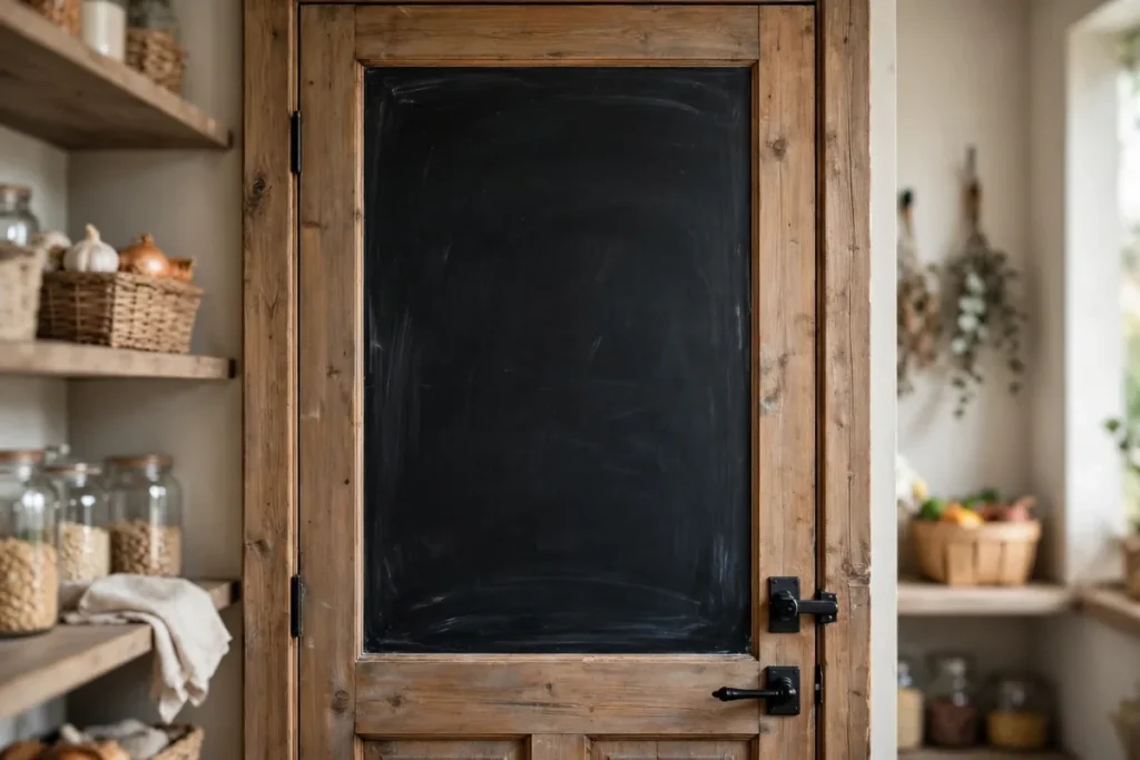 Pantry Door Chalkboard - pantry organization ideas