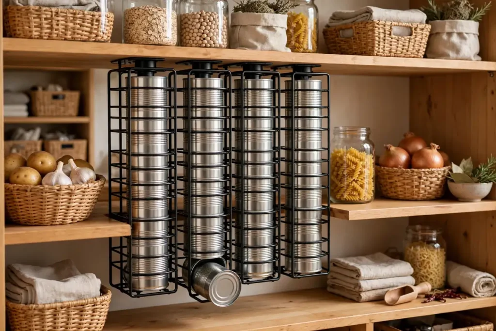Vertical Can Dispenser - pantry organization ideas