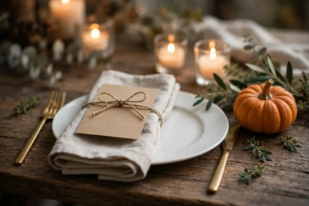 Handwritten Thankful Cards - budget thanksgiving table ideas