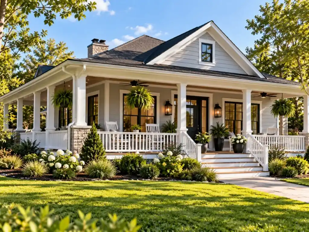 Wraparound Porch Bungalow - modern bungalow designs